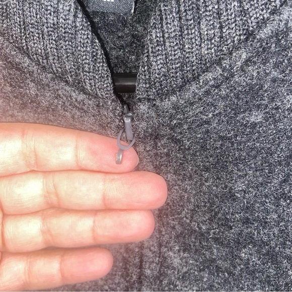 Eileen Fisher Gray Wool Bomber Jacket Size Medium - Picture 8 of 8